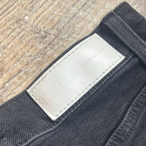 Re/Done Black Ankle Jeans - Picture 6 of 7